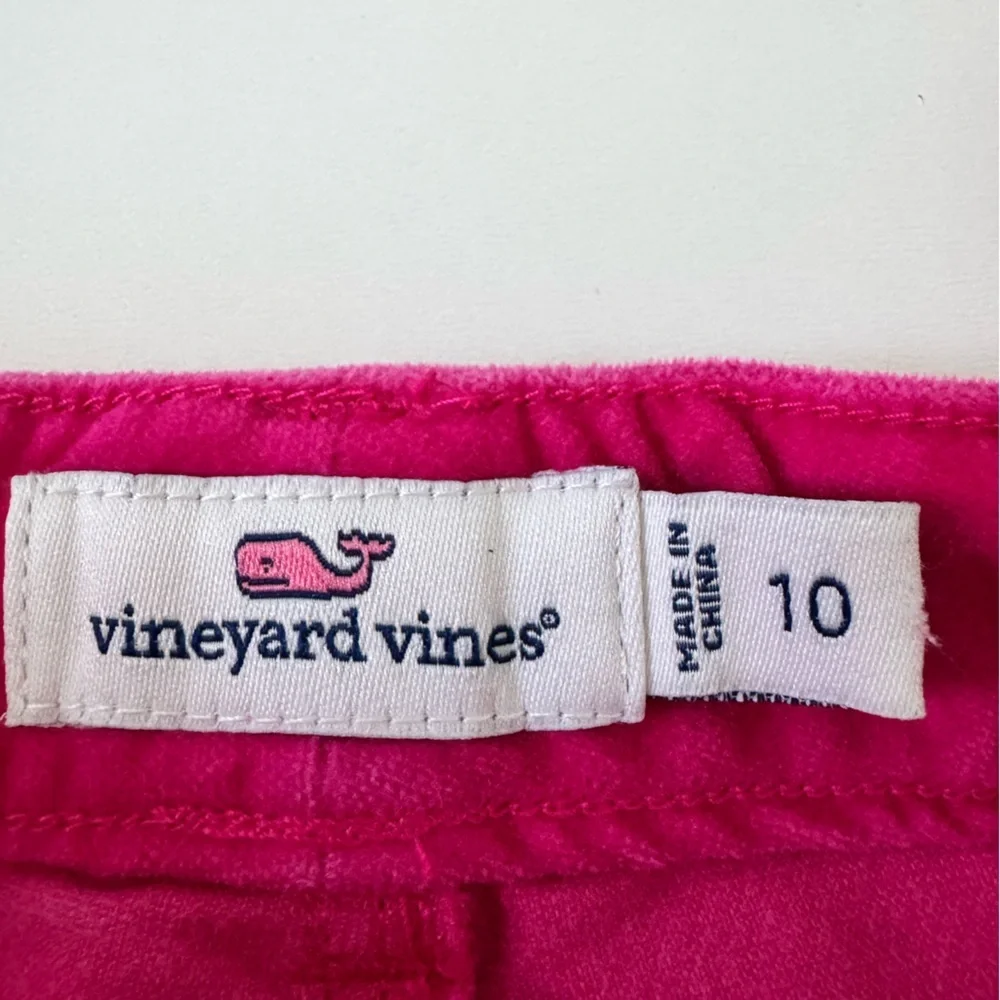 Vineyard Vines Girls Pink Velvet Jeans